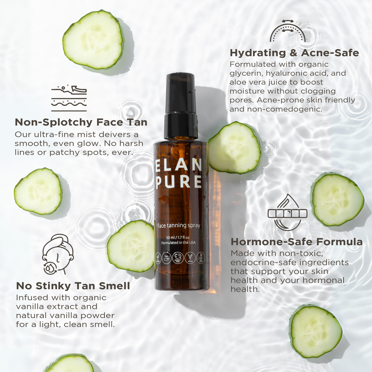 ELAN PURE face Tanning Mist