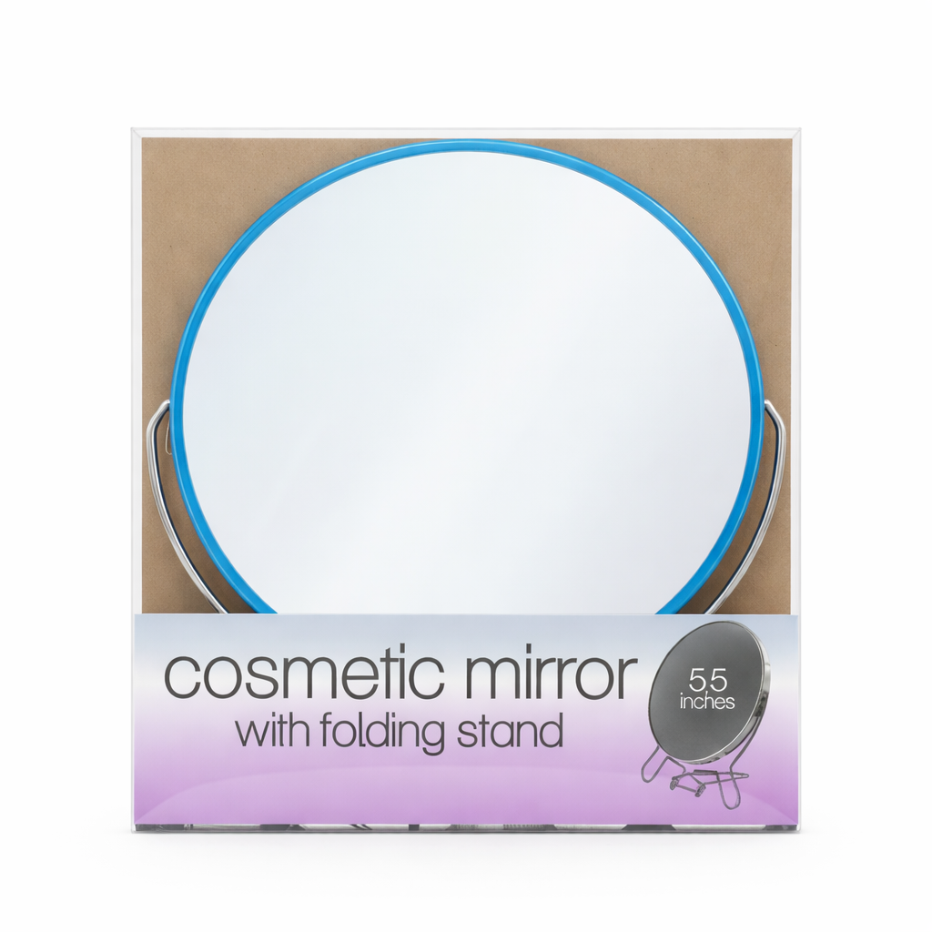 Magnifying Cosmetic Mirror - with folding Stand