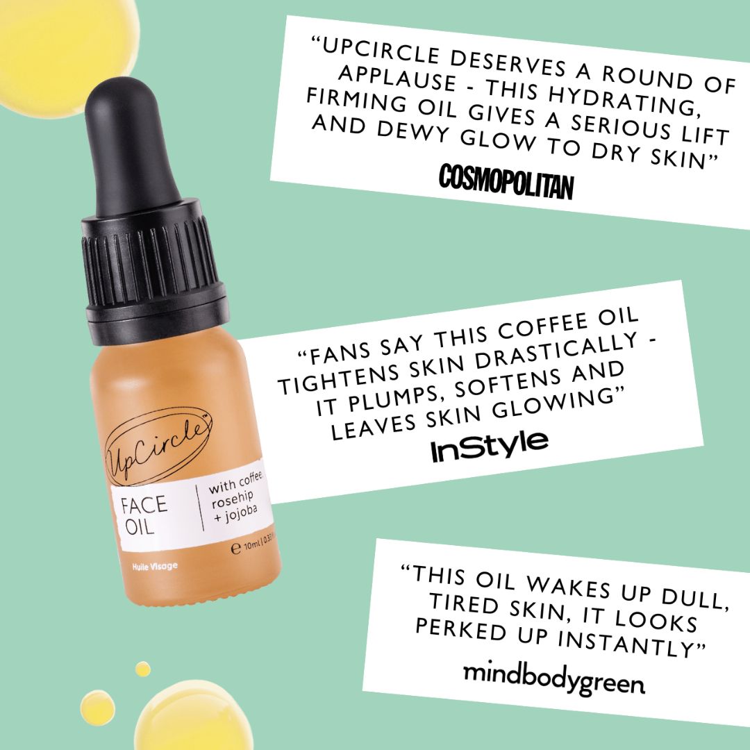 UPCIRCLE Organic Face Oil with Coffee Extract - Travel Size
