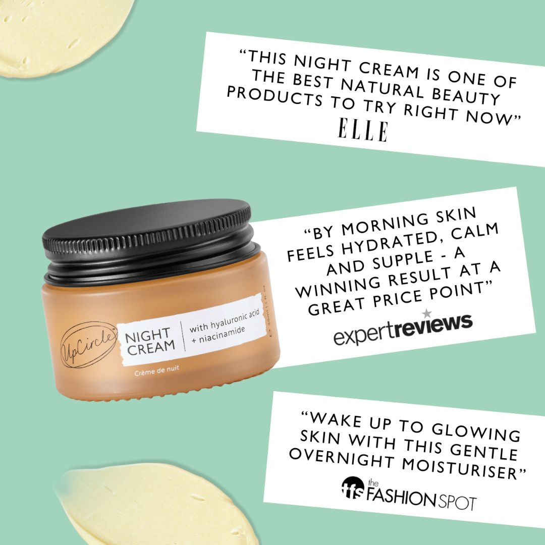 UPCIRCLE Night Cream with Hyaluronic Acid + Niacinamide - Travel Size