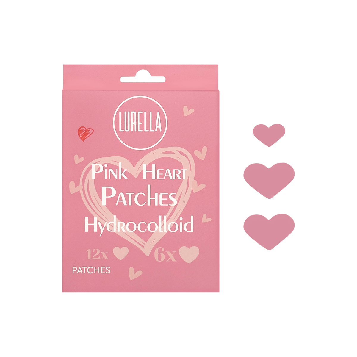 LURELLA Pink Heart Pimple Patches