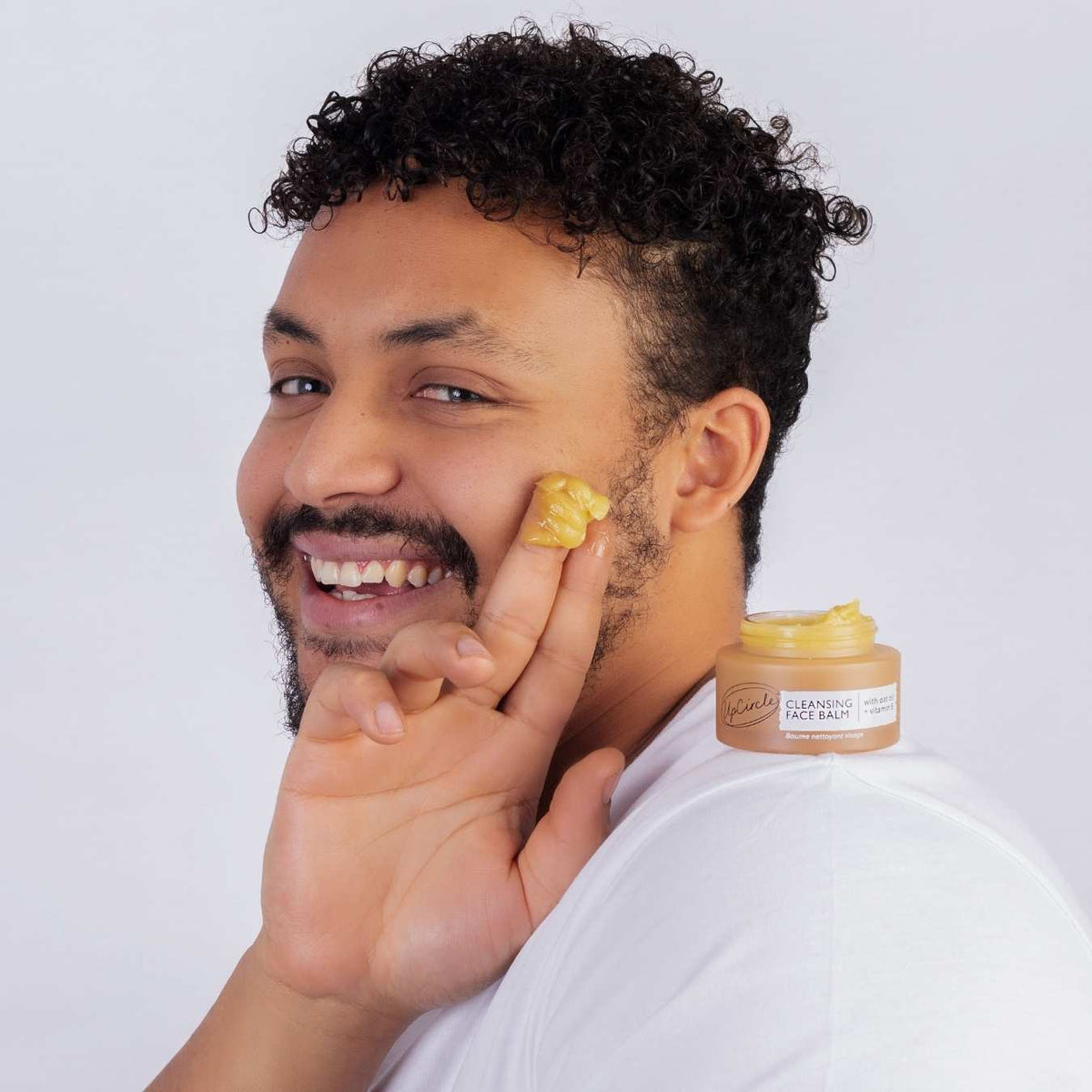 UPCIRCLE Cleansing Face Balm with Oat Oil + Vitamin E