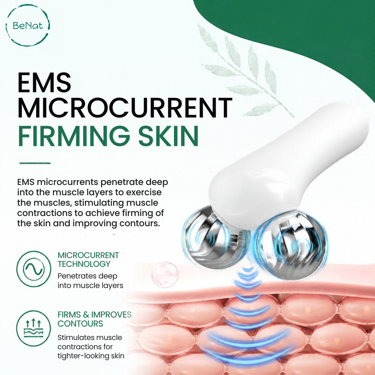 Advanced Microcurrent Facial Toning Device & Body Sculpting Massager