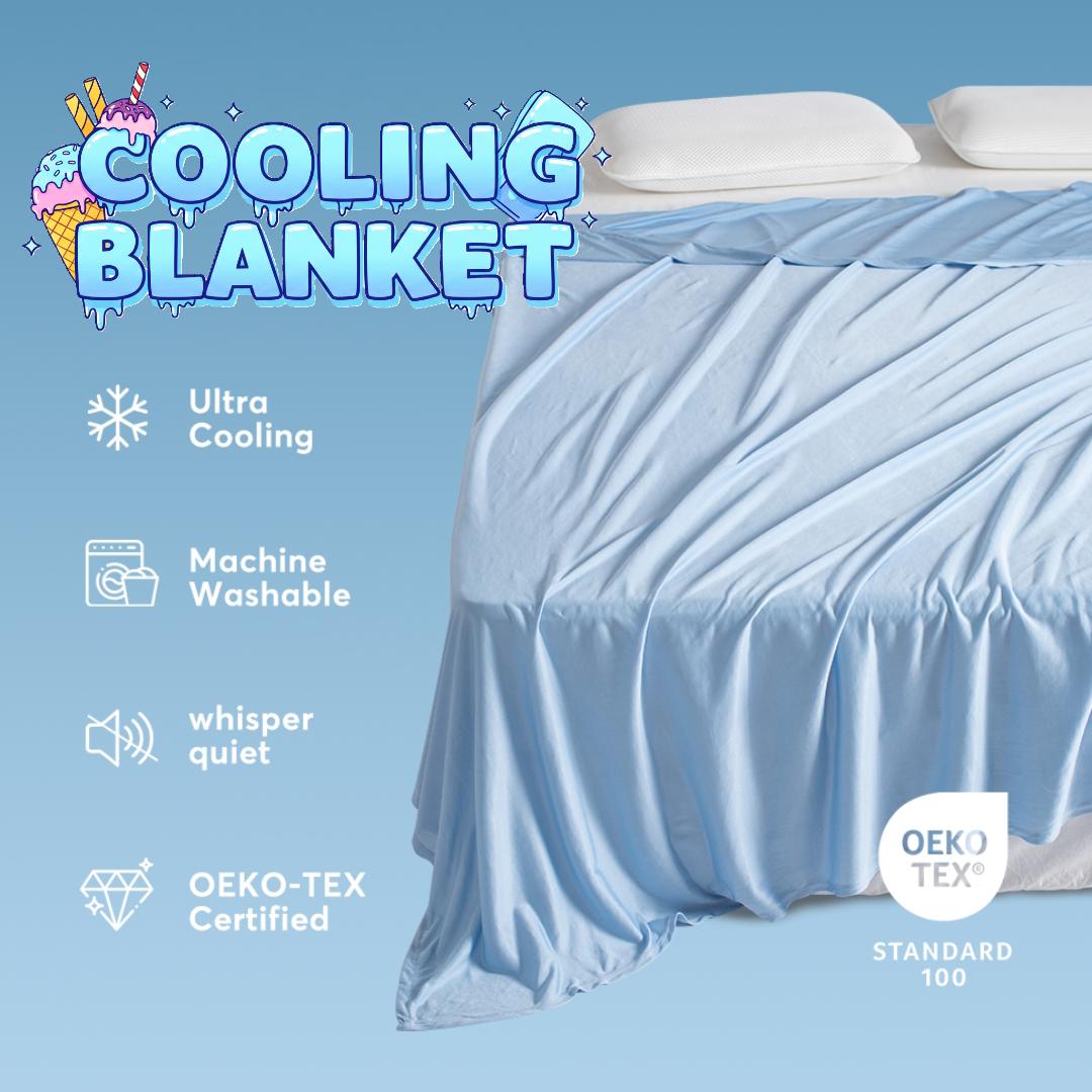 KASENTEX All Season Ultra Soft Silky Cooling Blanket, Hypoallergenic and Breathable
