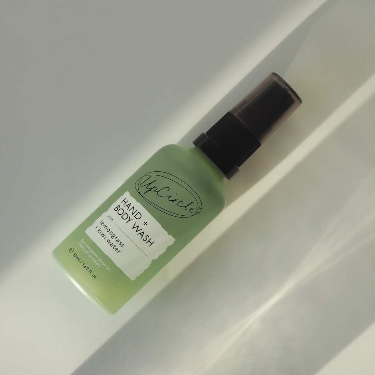 UPCIRCLE Natural Hand + Body Wash with Lemongrass - Travel Size