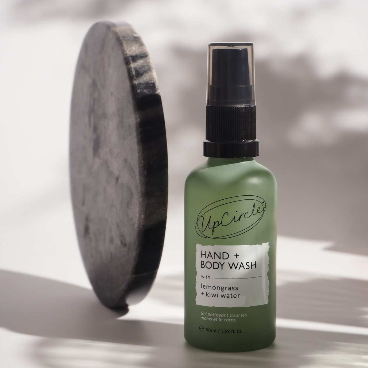 UPCIRCLE Natural Hand + Body Wash with Lemongrass - Travel Size