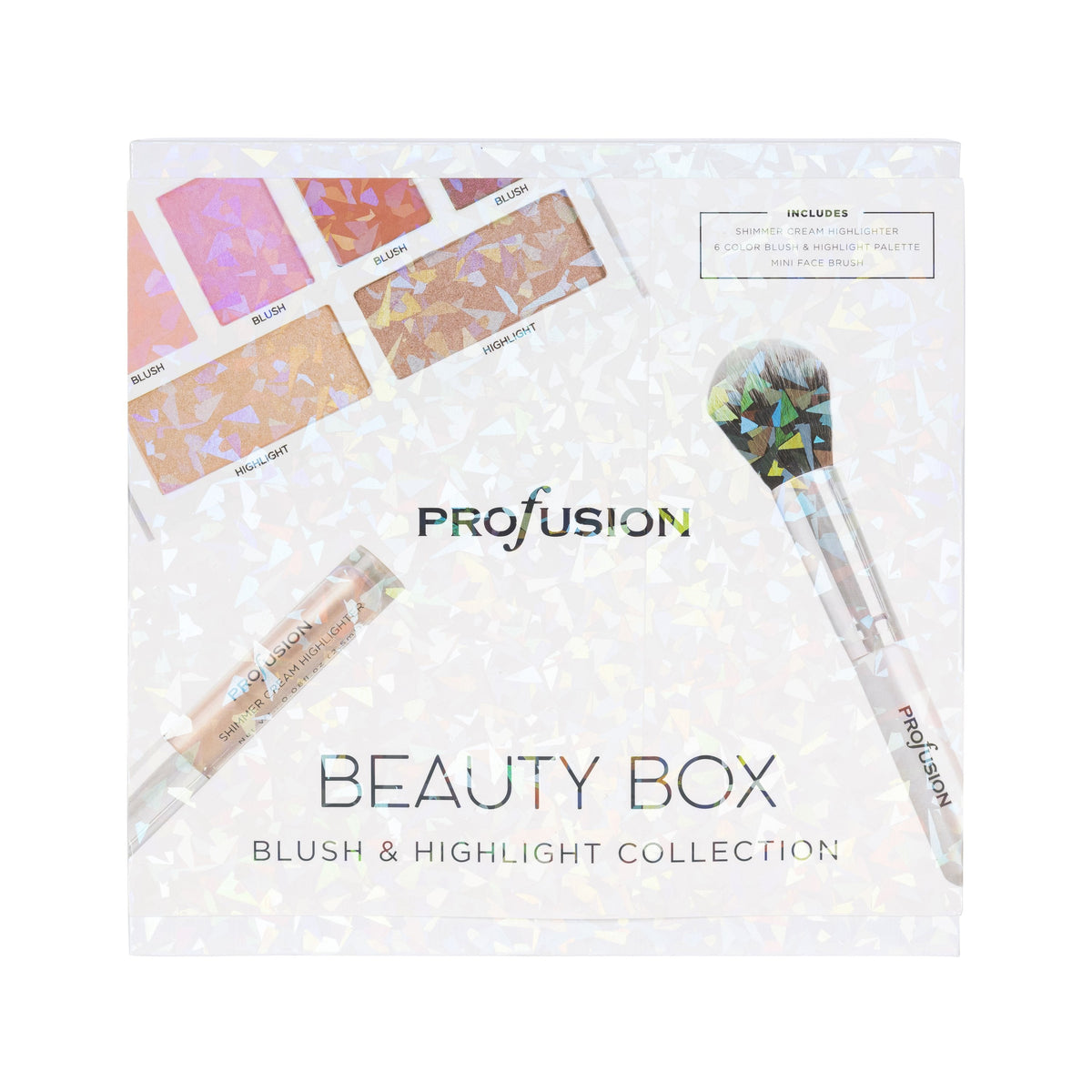 PROFUSION White Crystals Cheek Collection Box