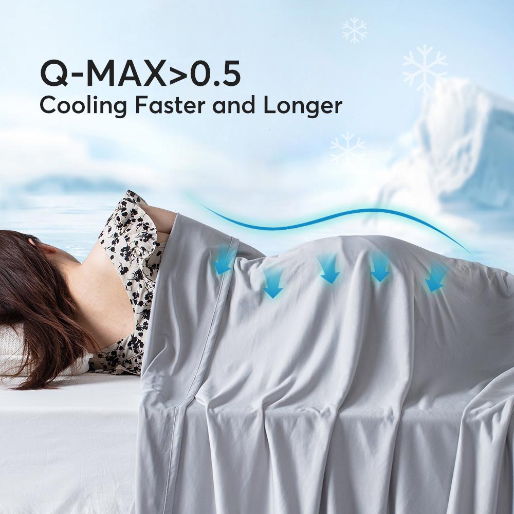 KASENTEX All Season Ultra Soft Silky Cooling Blanket, Hypoallergenic and Breathable