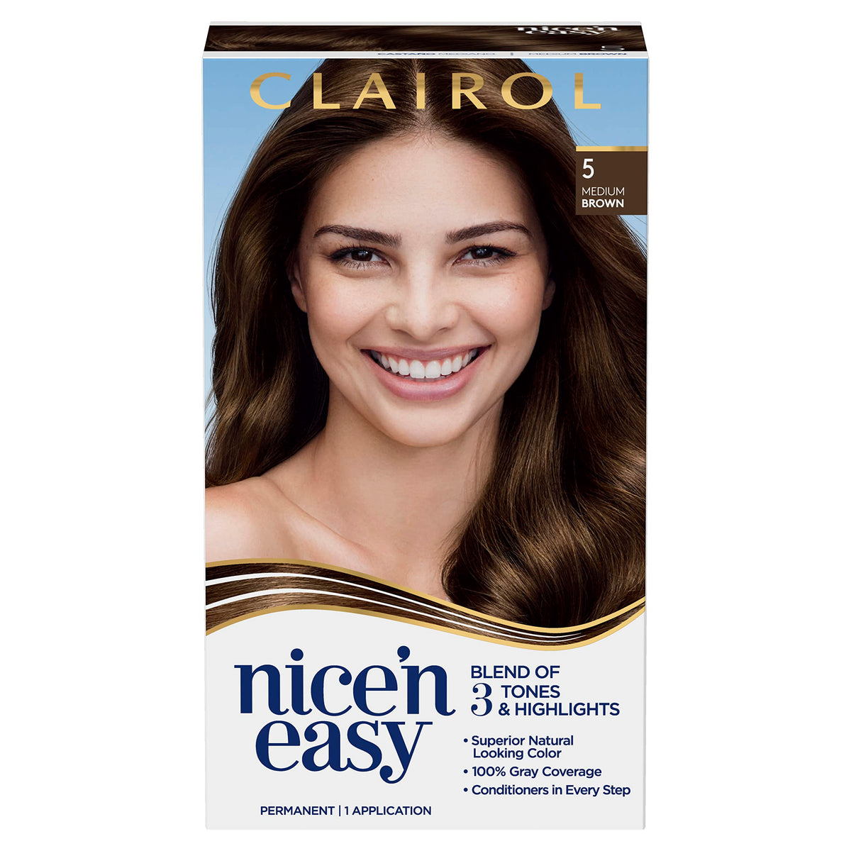 Tinte permanente para el cabello CLAIROL Nice'n Easy 3 tonos + reflejos 
