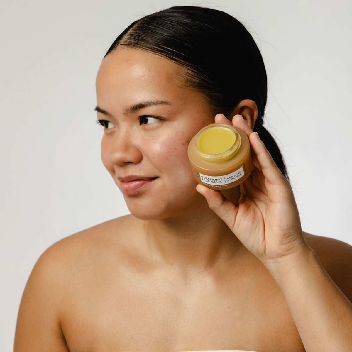 UPCIRCLE Cleansing Face Balm with Oat Oil + Vitamin E