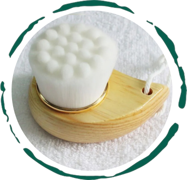 BENAT Facial Brush with Bamboo Handle