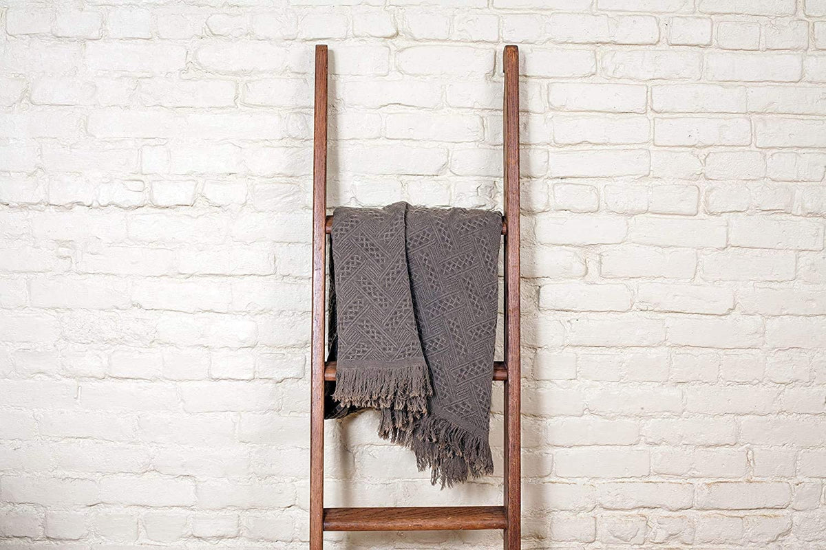 Kasentex 100% Cotton Soft Knitted Throw Blanket, Room Decor, Graduation Gifts, Fathers Day Gift, Mom Gift