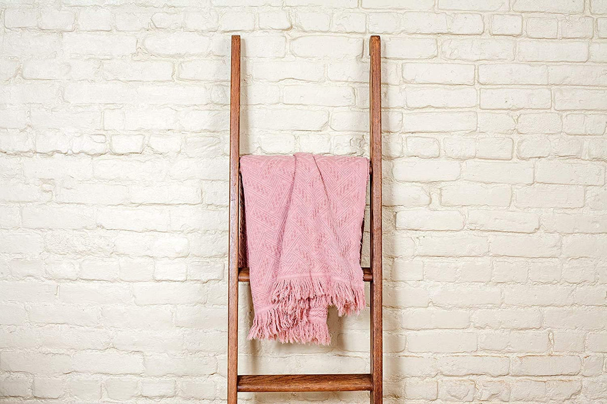 Kasentex 100% Cotton Soft Knitted Throw Blanket, Room Decor, Graduation Gifts, Fathers Day Gift, Mom Gift