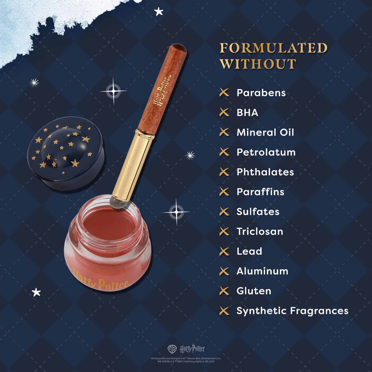 PROFUSION Harry Potter Holiday | Yule Ball Blush Lip & Cheek Blurring Pot & Silicone Applicator