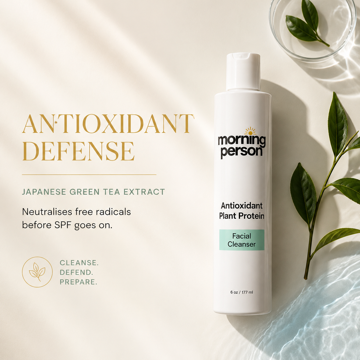 MORNING PERSON Antioxidant Plant Protein Face Cleanser