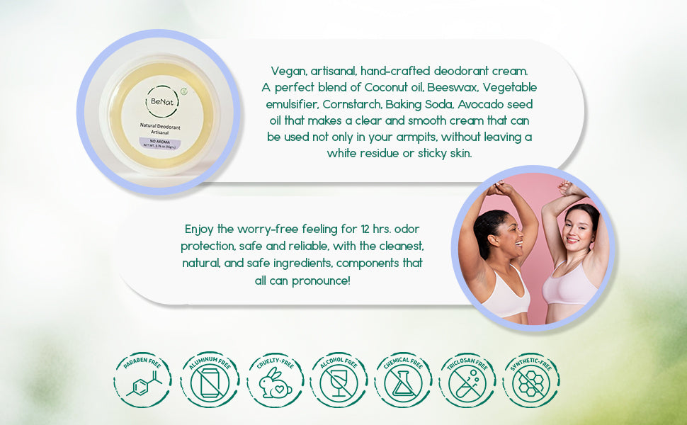 BENAT Vegan Deodorant Cream