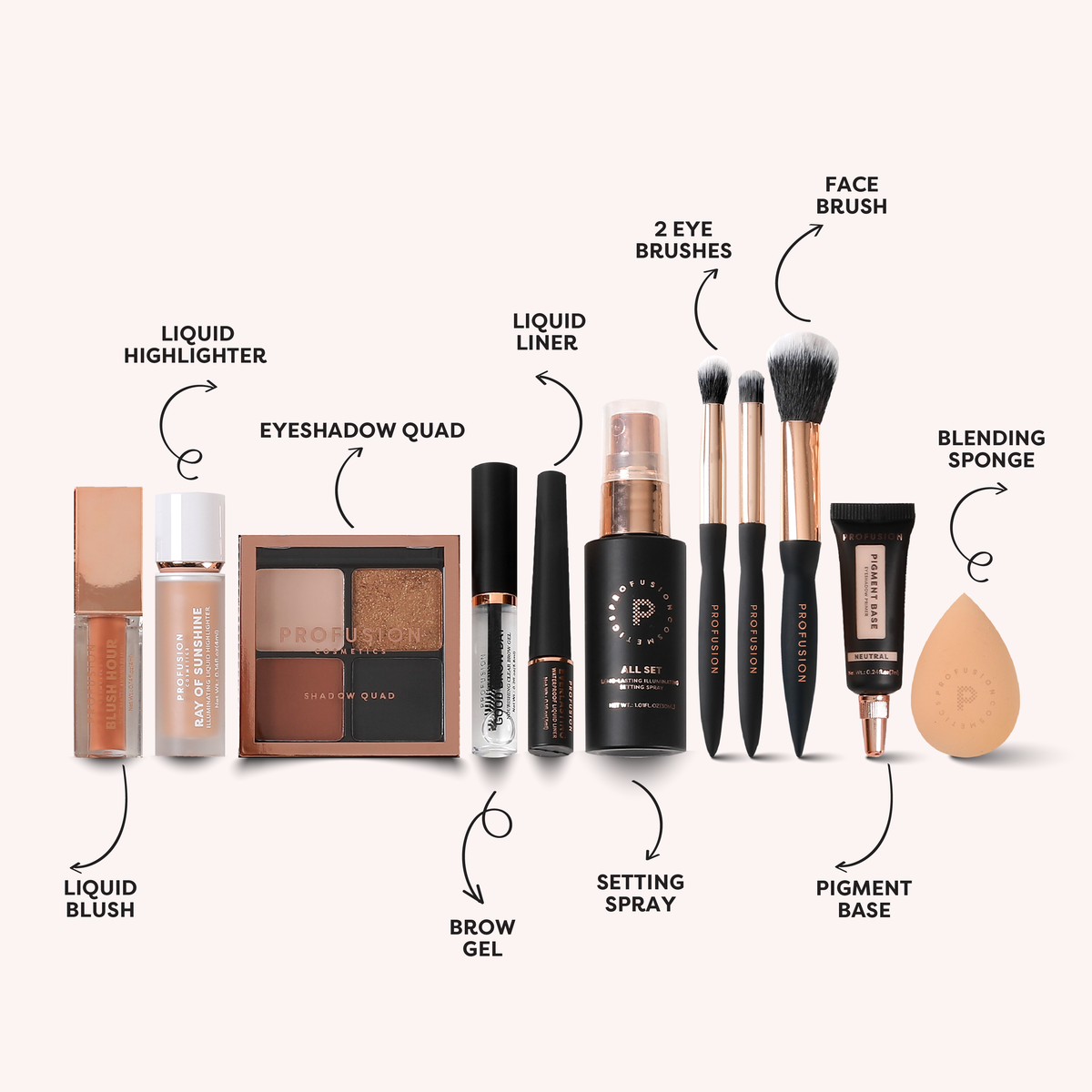 PROFUSION Artistry Essentials | 12 PC Beauty Set