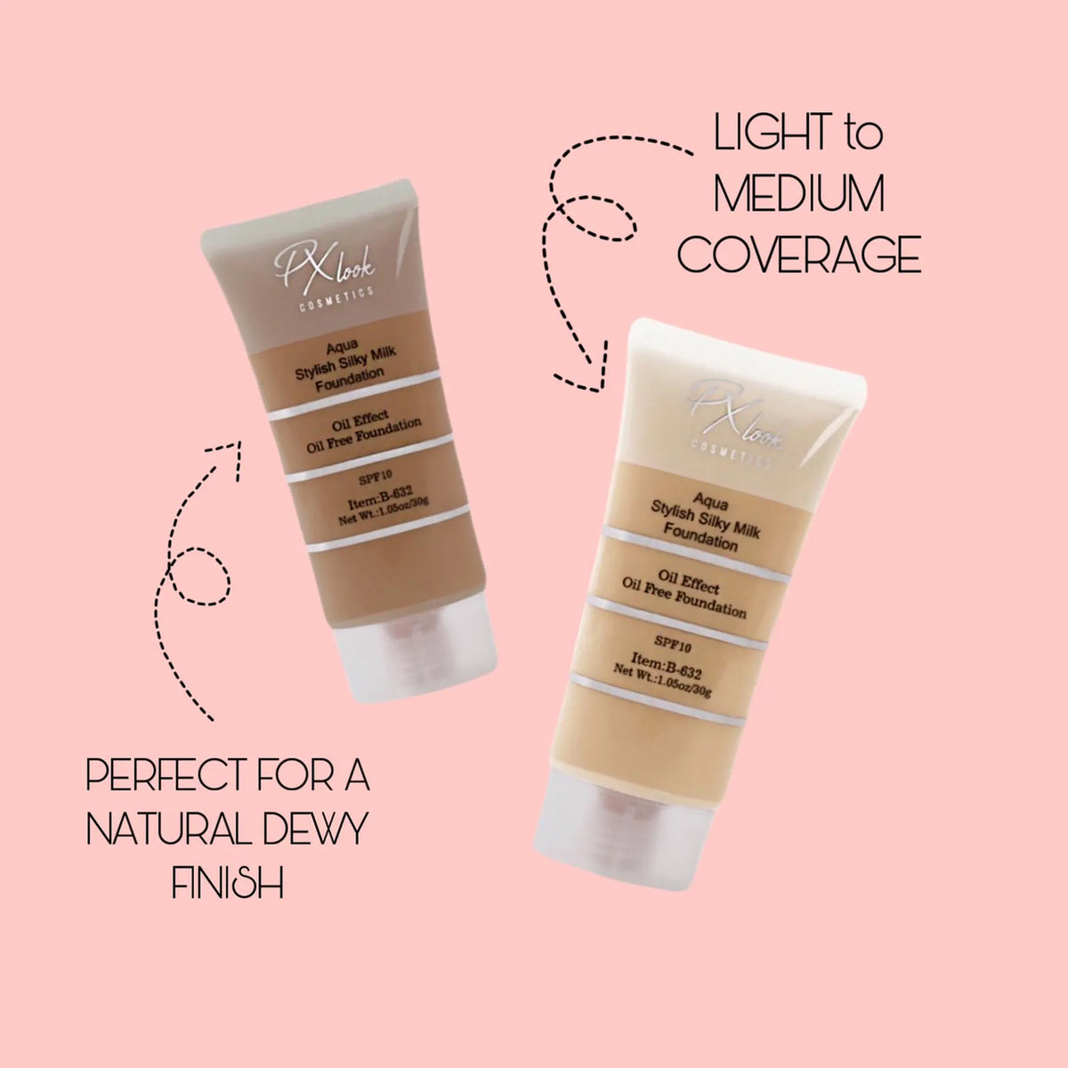 PROLUX Aqua Stylish Silky Milk Oil Free Foundation