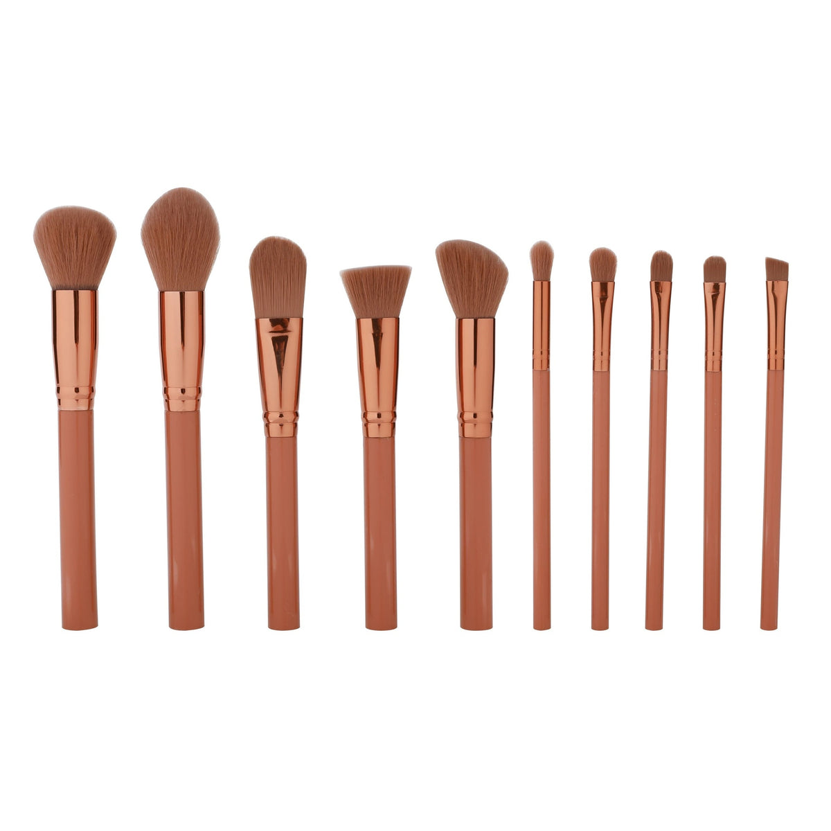 PROLUX Makeup Brush Set - 10 Piece Makeup Brush Collection