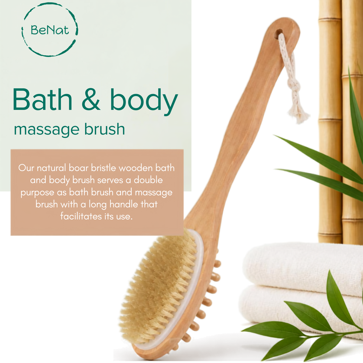 BENAT Bath & Body Massage Brush
