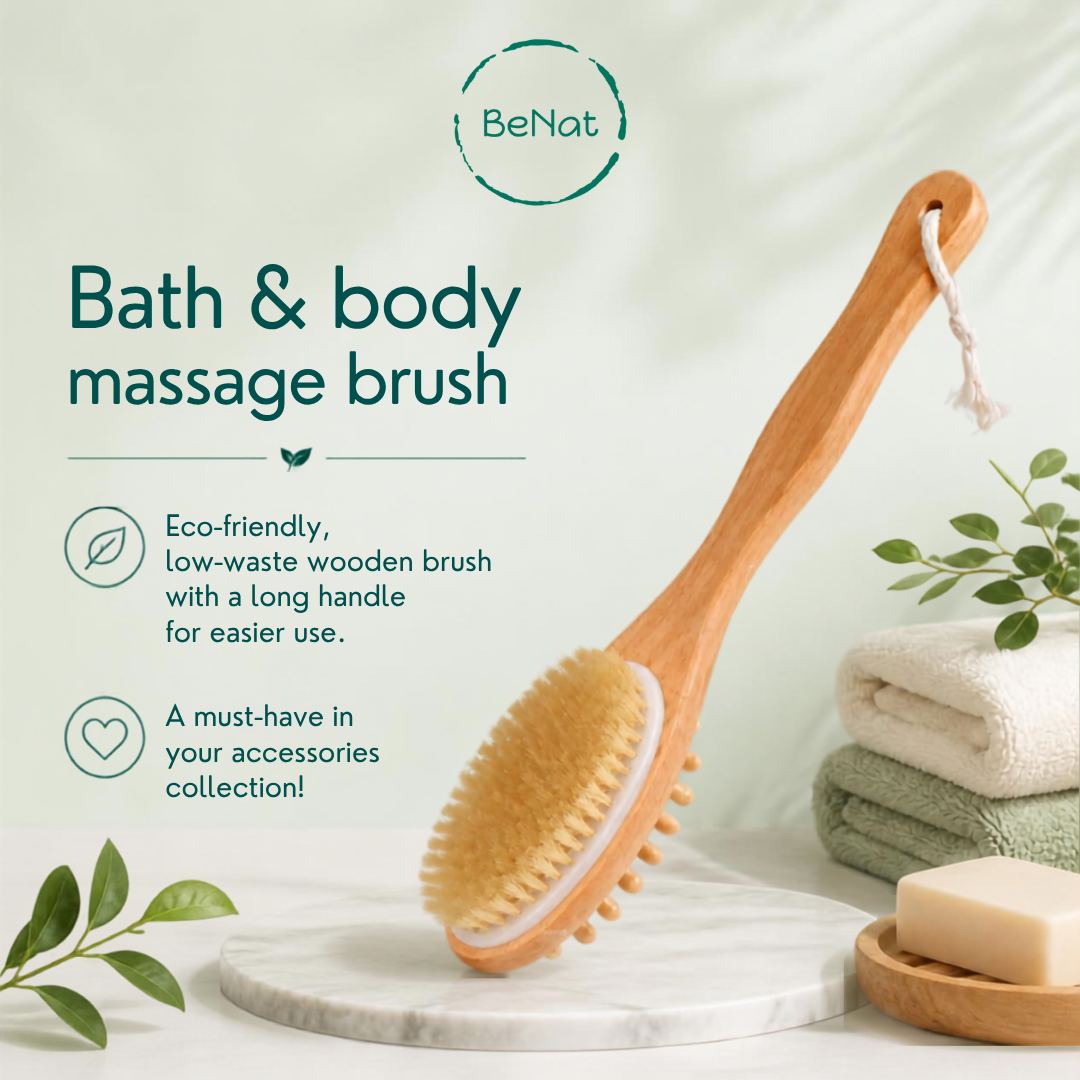 BENAT Bath & Body Massage Brush