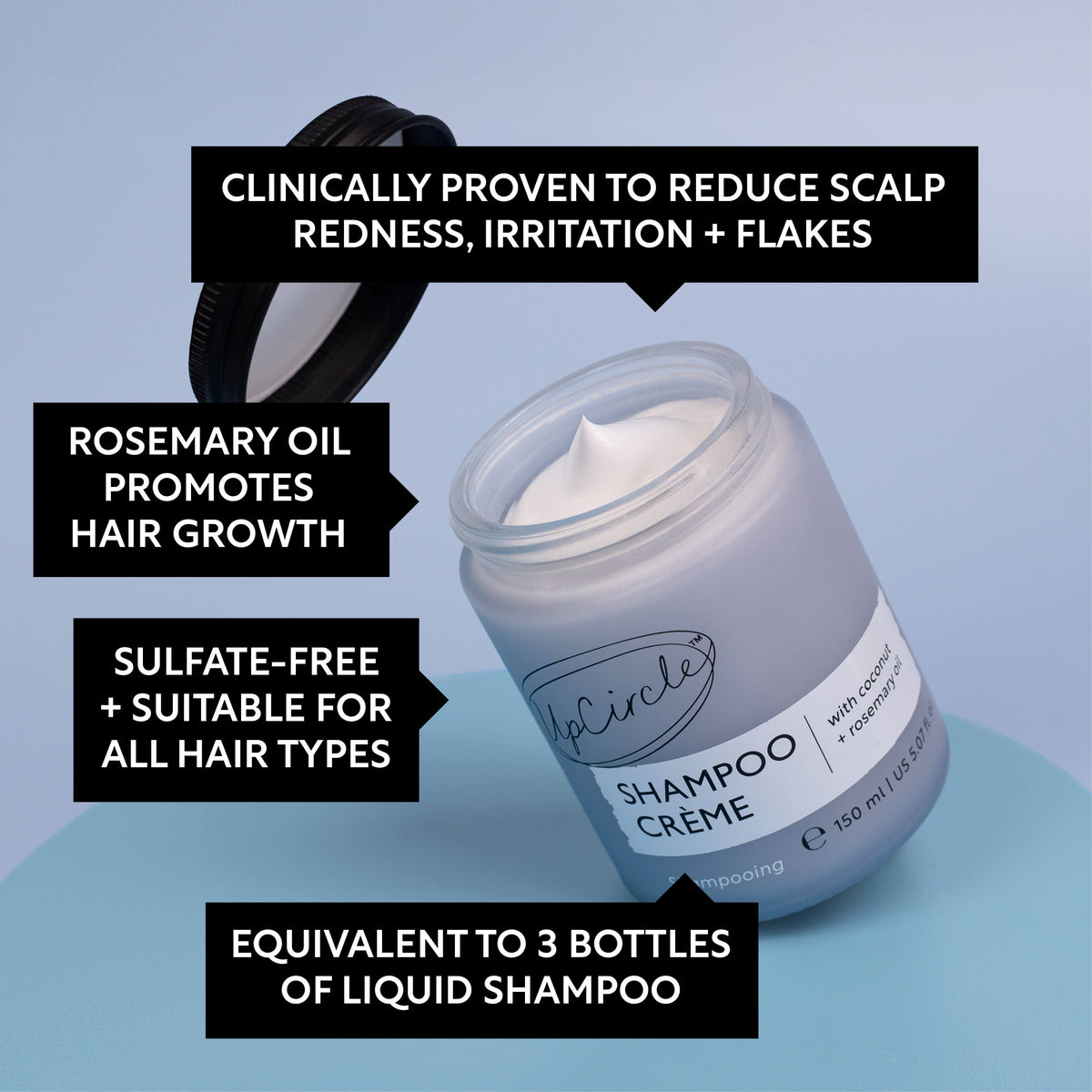 UPCIRCLE Shampoo Crème with Pink Berry Extract - Jumbo