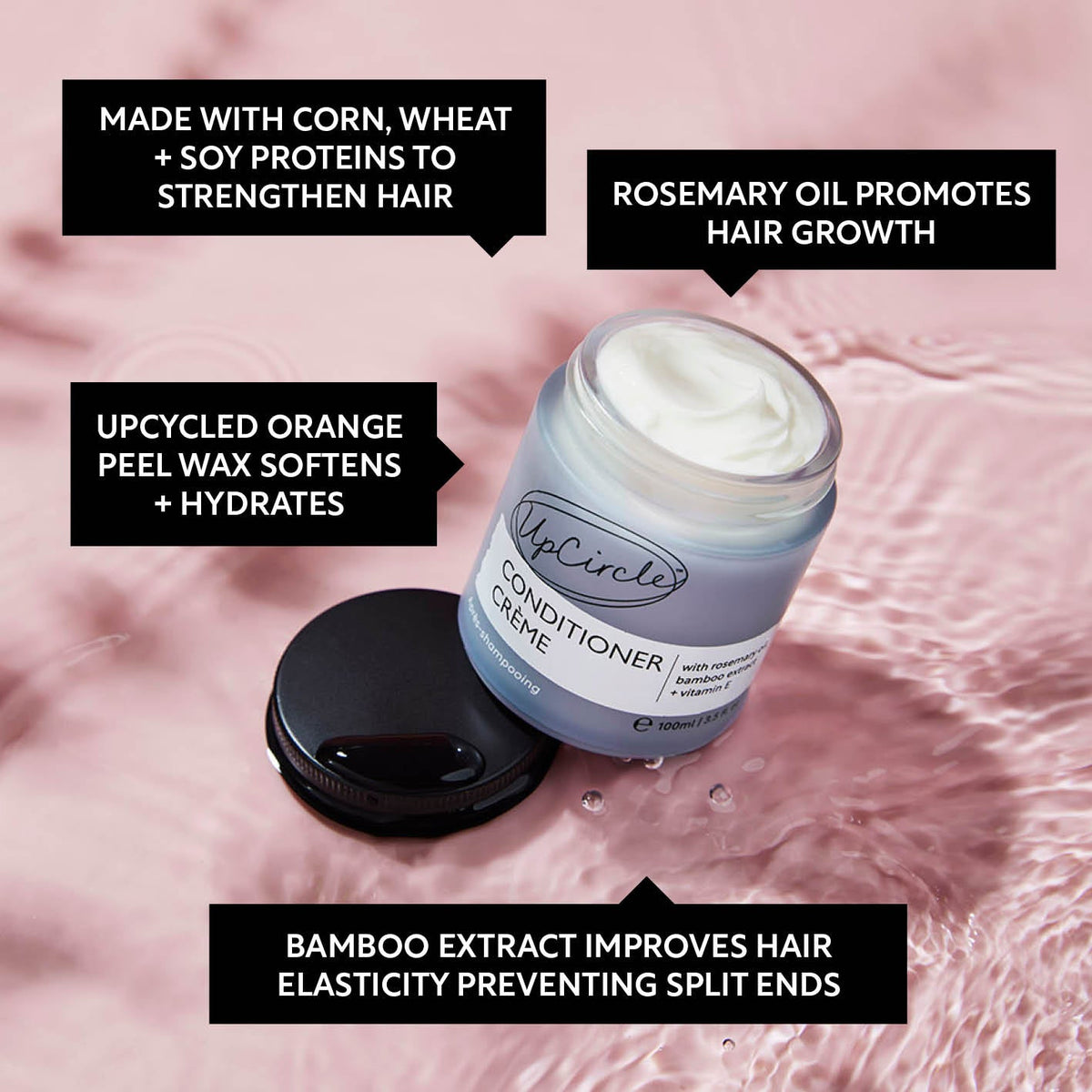 UPCIRCLE Conditioner Crème with Rosemary Oil + Bamboo Extract - Jumbo