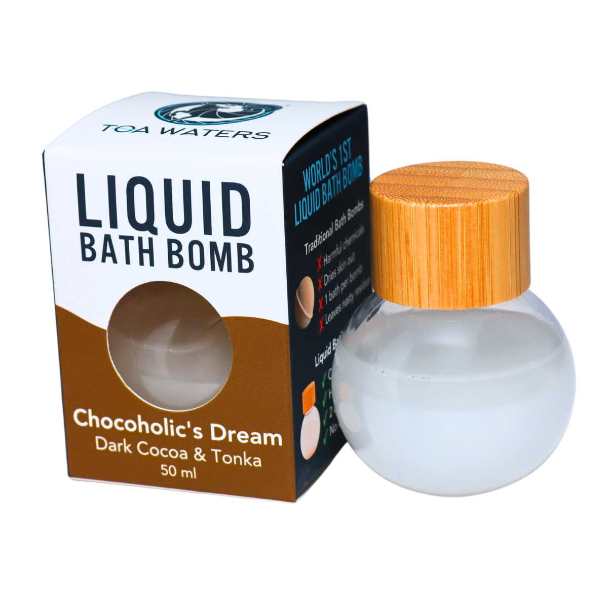 Chocoholic's Dream Liquid Bath Bomb - Dark Cocoa and Tonka