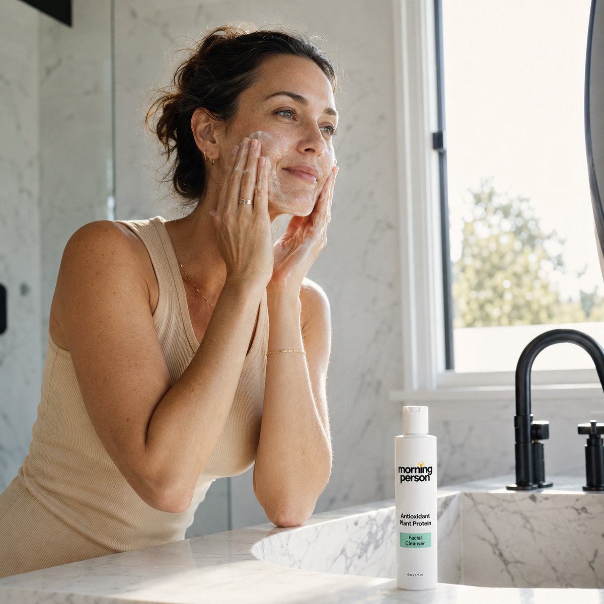 MORNING PERSON Antioxidant Plant Protein Face Cleanser