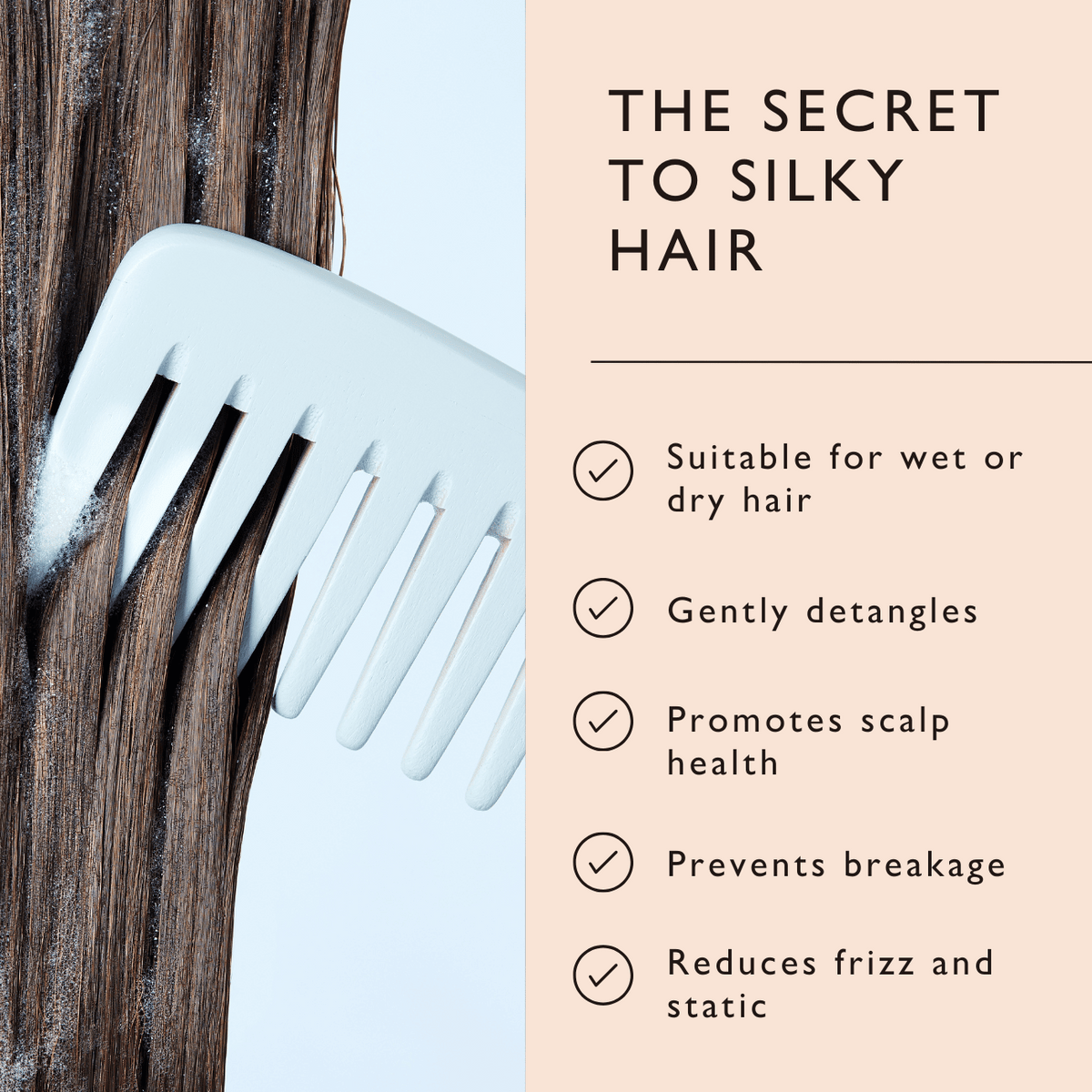 UPCIRCLE Bamboo Wide Tooth Comb