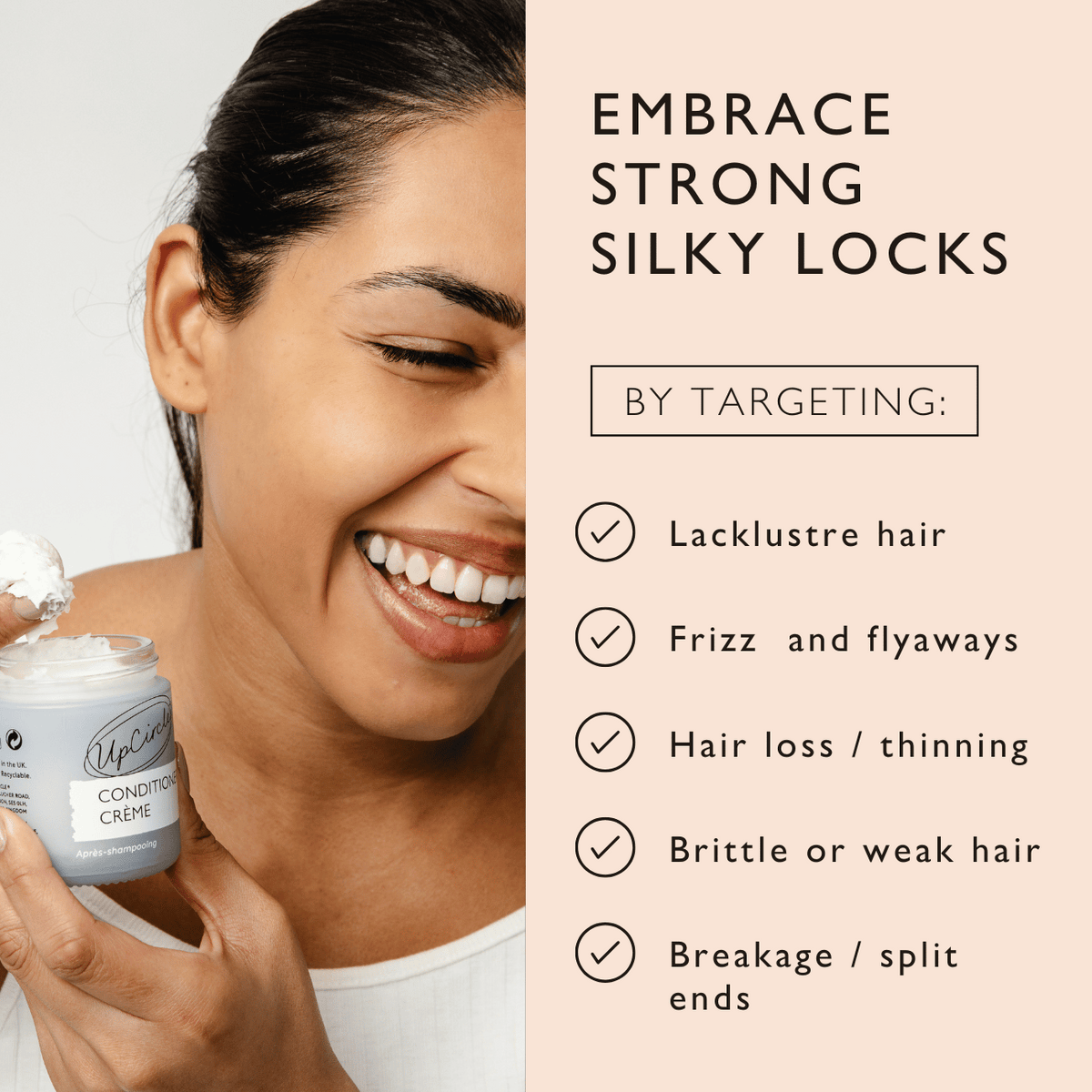 UPCIRCLE Conditioner Crème with Rosemary Oil + Bamboo Extract - Jumbo