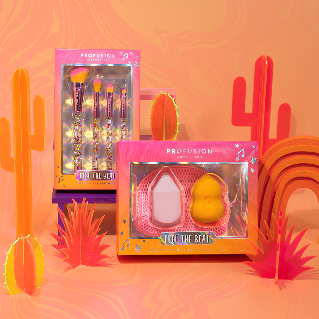PROFUSION It's a Vibe | Feel the Beat 4-pc Face & Eye Brush Set
