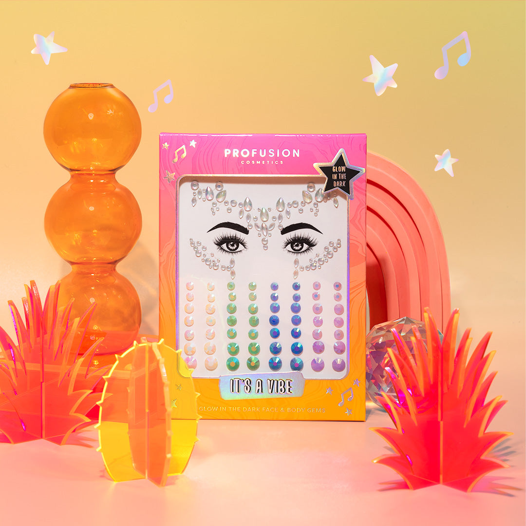 PROFUSION It's a Vibe | Glow-in-the-Dark Face & Body Gems