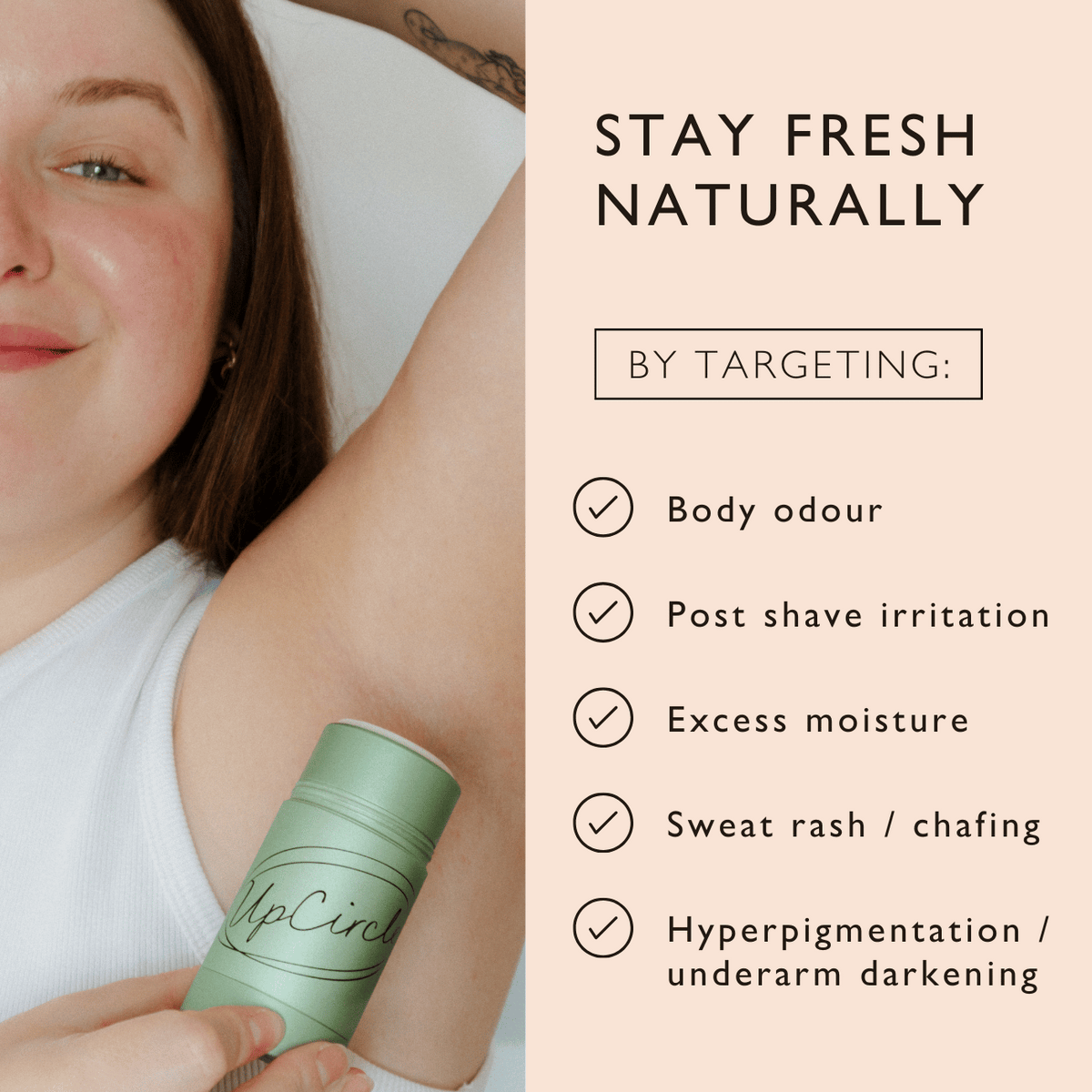 UPCIRCLE Refillable Deodorant with Macadamia + Bergamot
