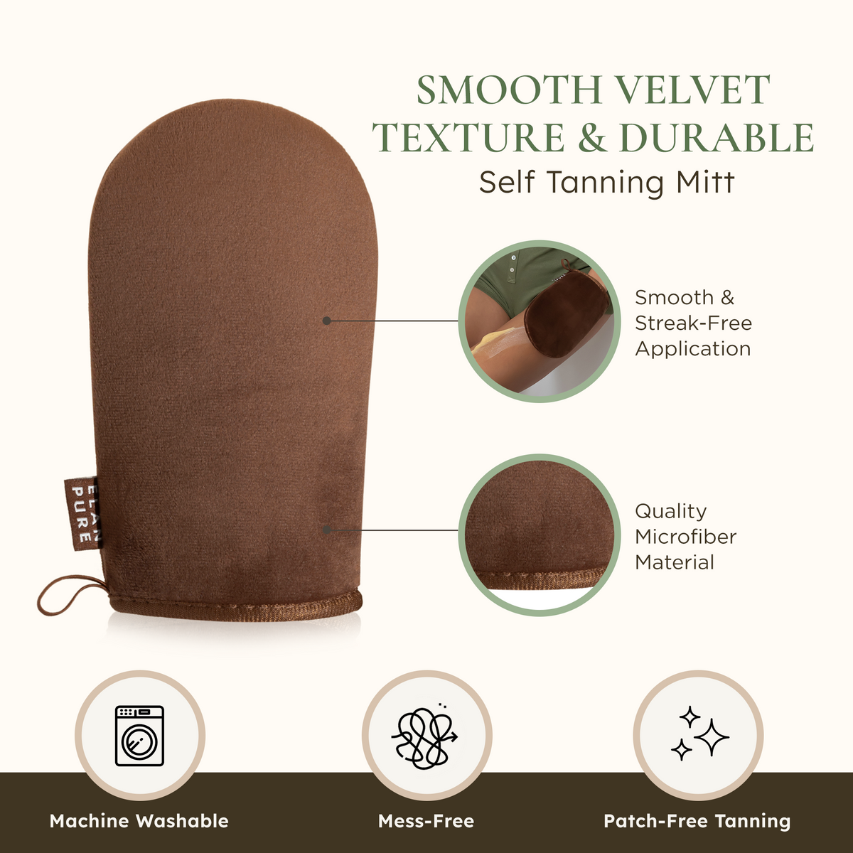ELAN PURE Reusable Tanning Mitt