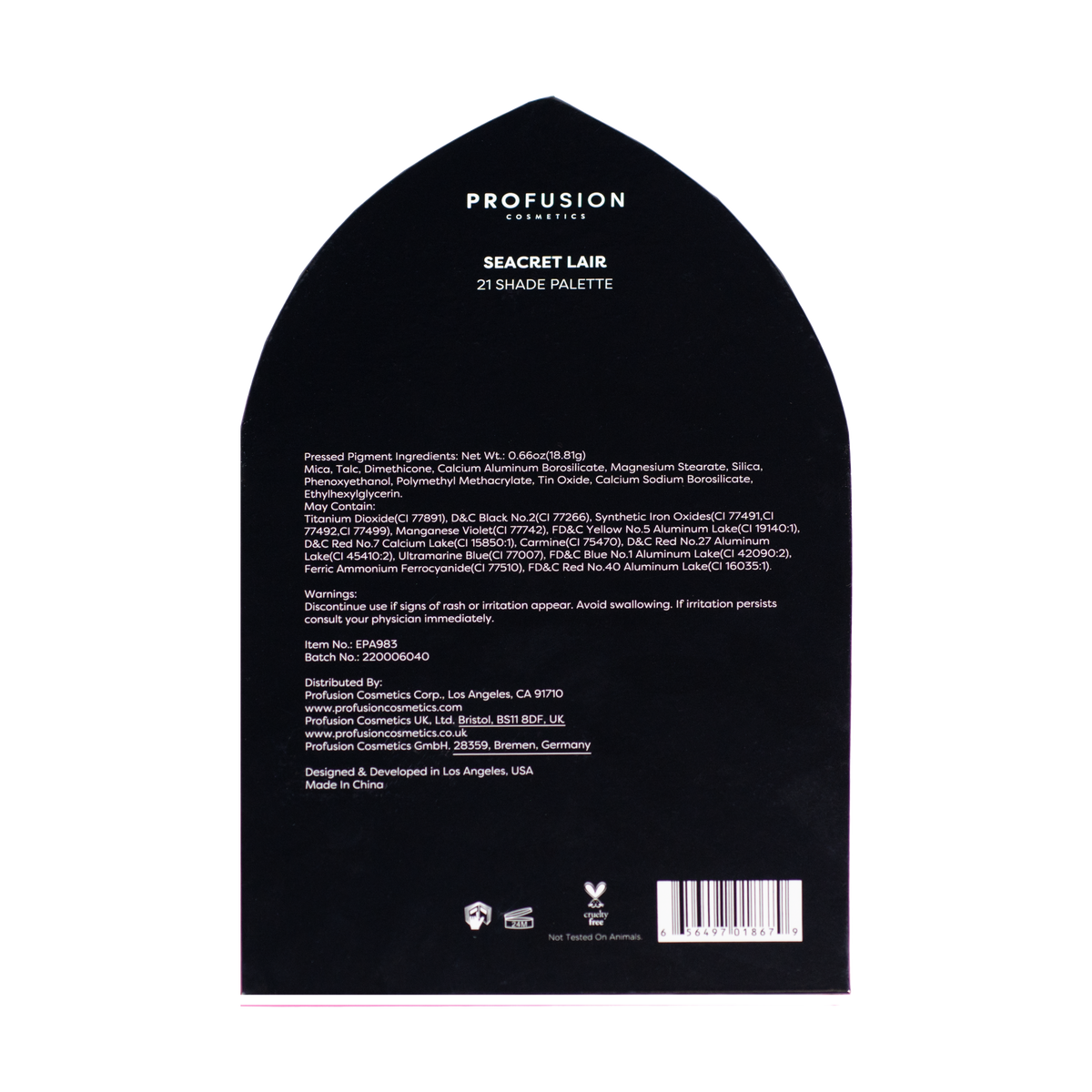 PROFUSION 21 Shade Sea Witch Palette