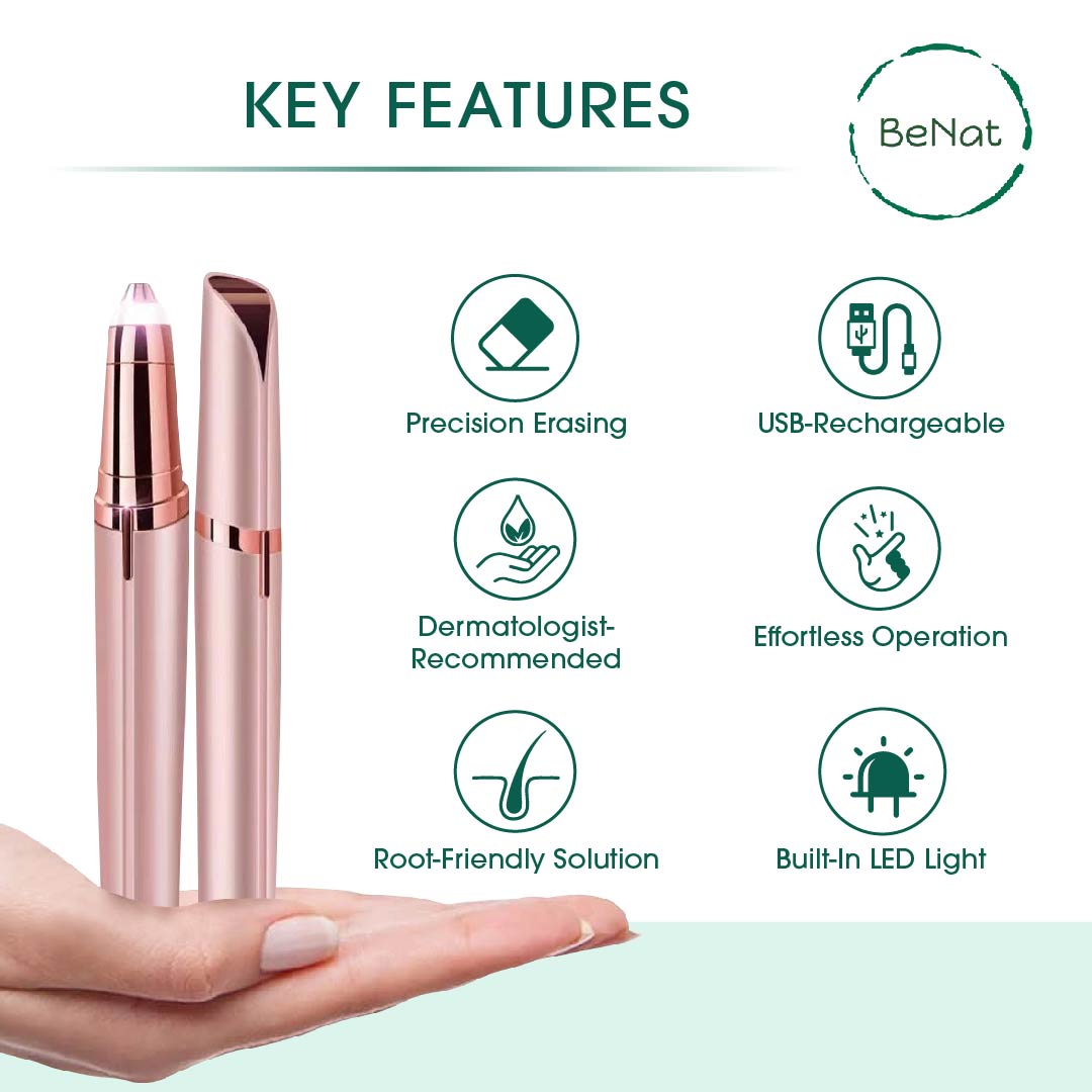 BENAT Rechargeable Eyebrow Hair Remover