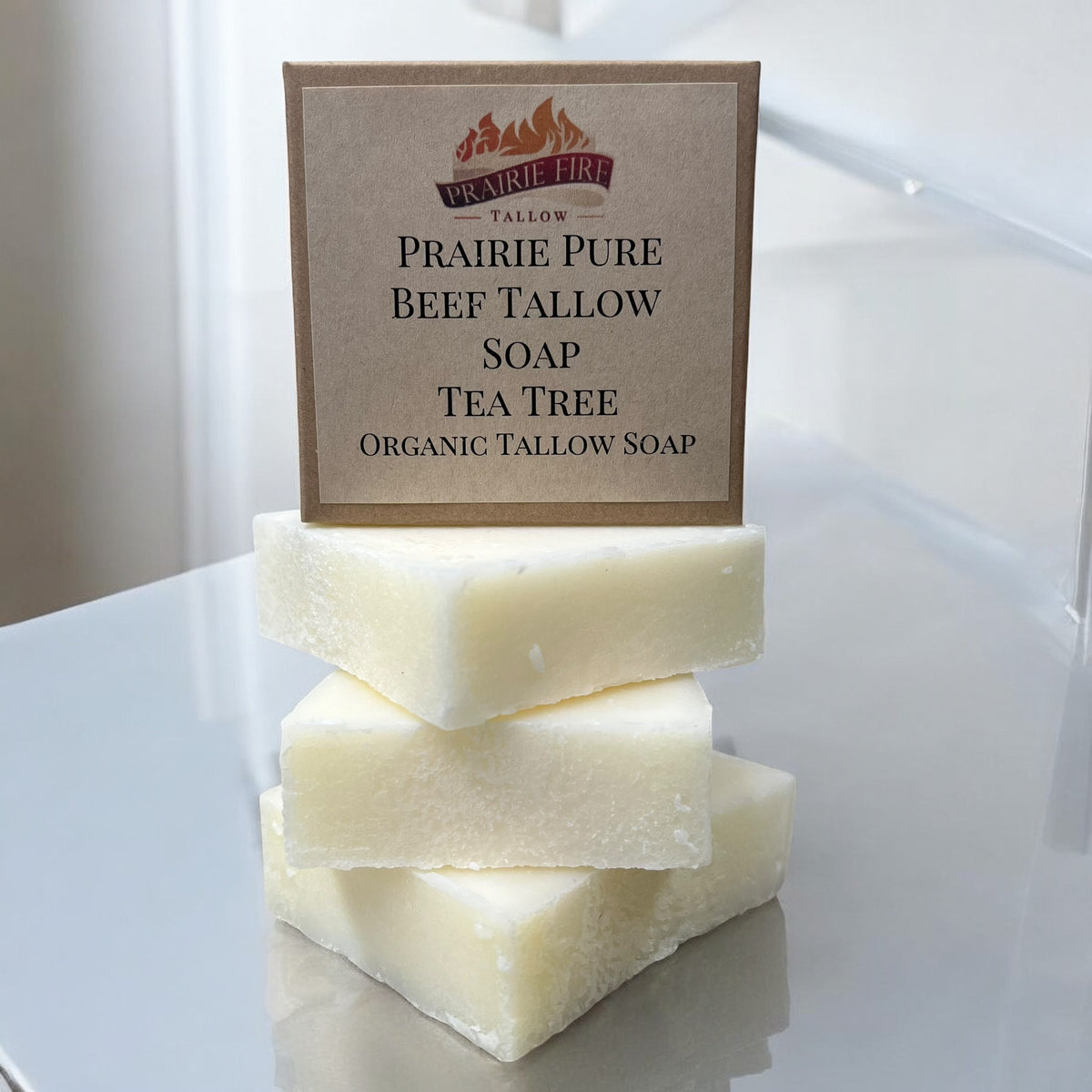 Grass Fed Beef Tallow Soap Bar (3 Pack) – Fragrance Free, Natural & Organic – Moisturizes & Soothes Face, Body & Hair – Handcrafted, Ideal for Sensitive & Dry Skin