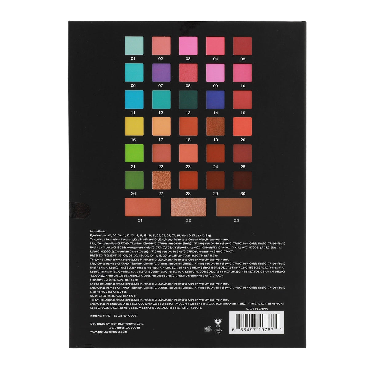 PROLUX Gatsby Confessions Eyeshadow Palette