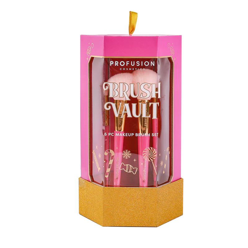 PROFUSION Sweet Holiday | 6-pc Face & Eye Brush Vault