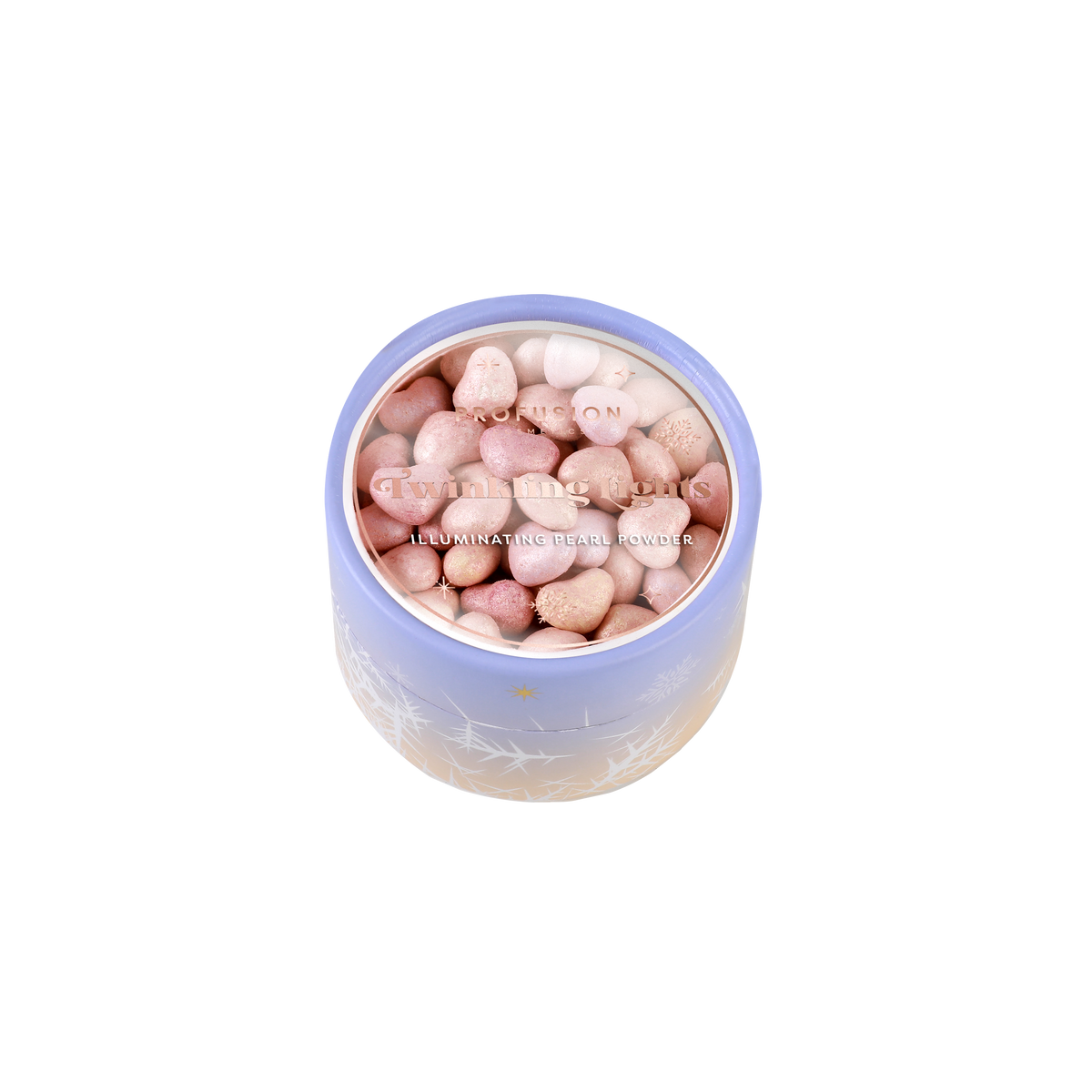 PROFUSION Frosted Snow Sparkle | Twinkling Lights Powder Puff Set