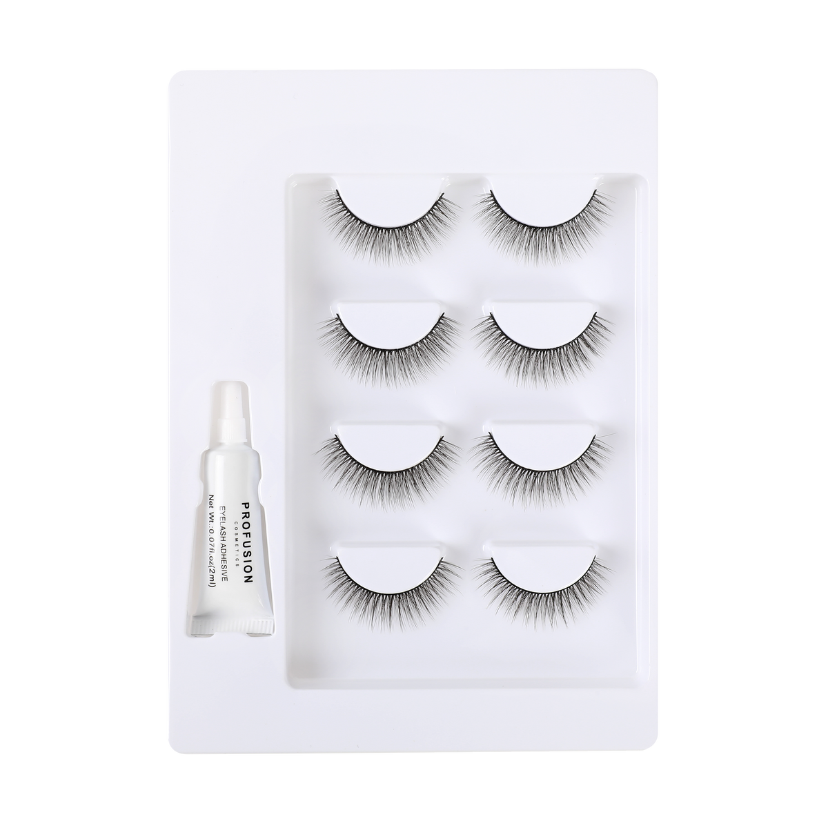 PROFUSION Frosted Snow Sparkle | 4 Pair Luxe False Lash Set