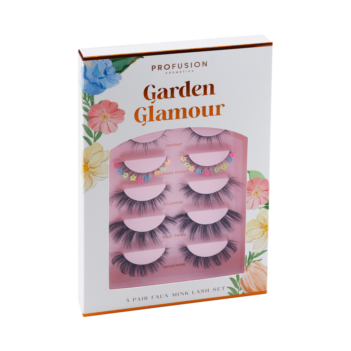 PROFUSION Petal Perfect | Garden Glamour 5 Pairs Faux Mink Lash Set