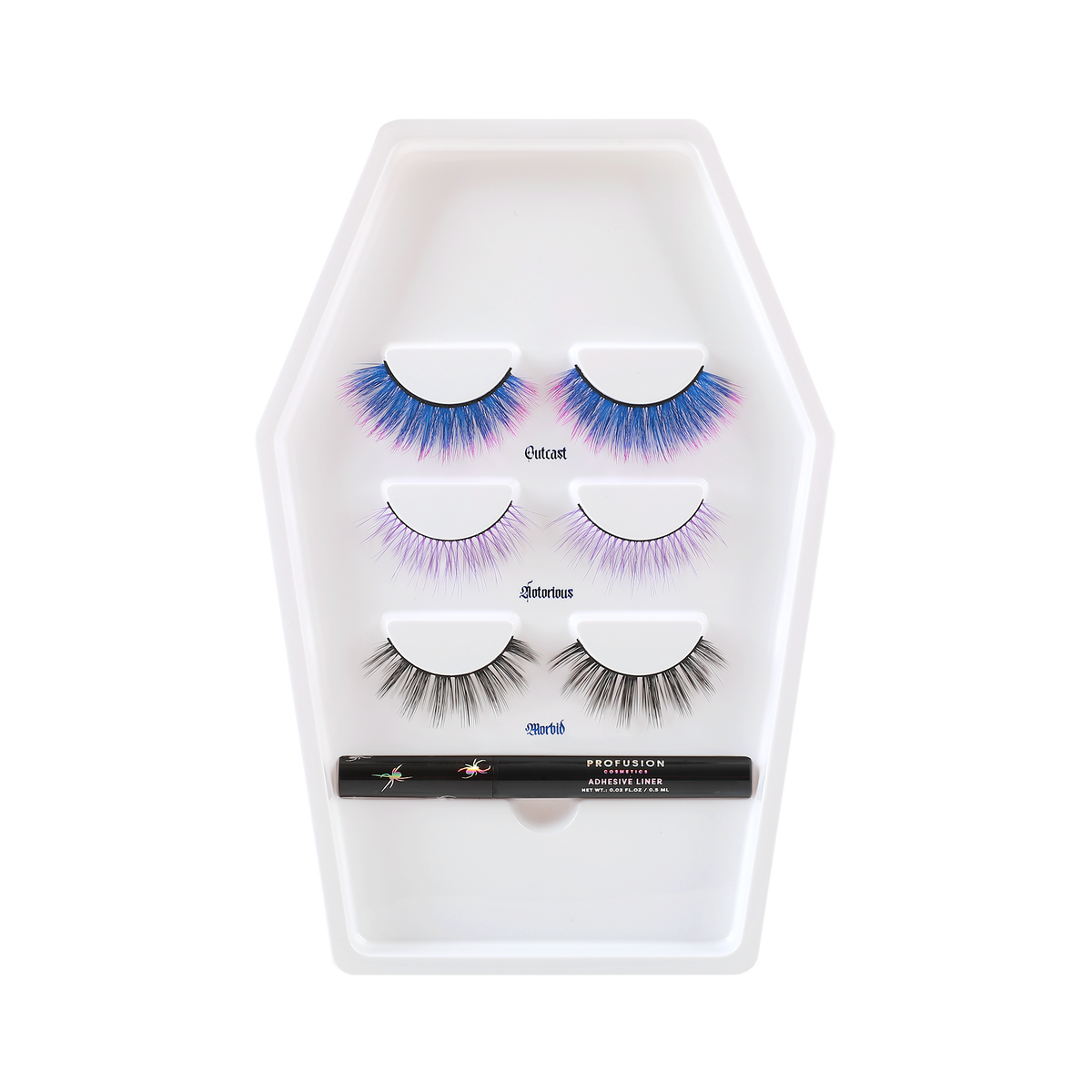 PROFUSION Lash Madness-3 Pair Faux Mink Lash Set Adhesive