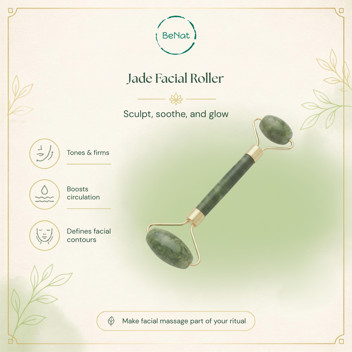 BENAT Jade Facial Roller