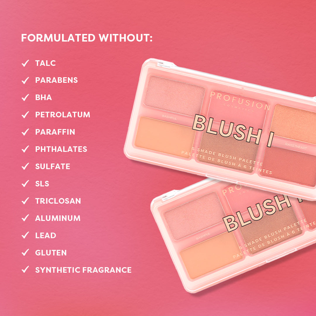 PROFUSION Blush 6 Shade Face Palette