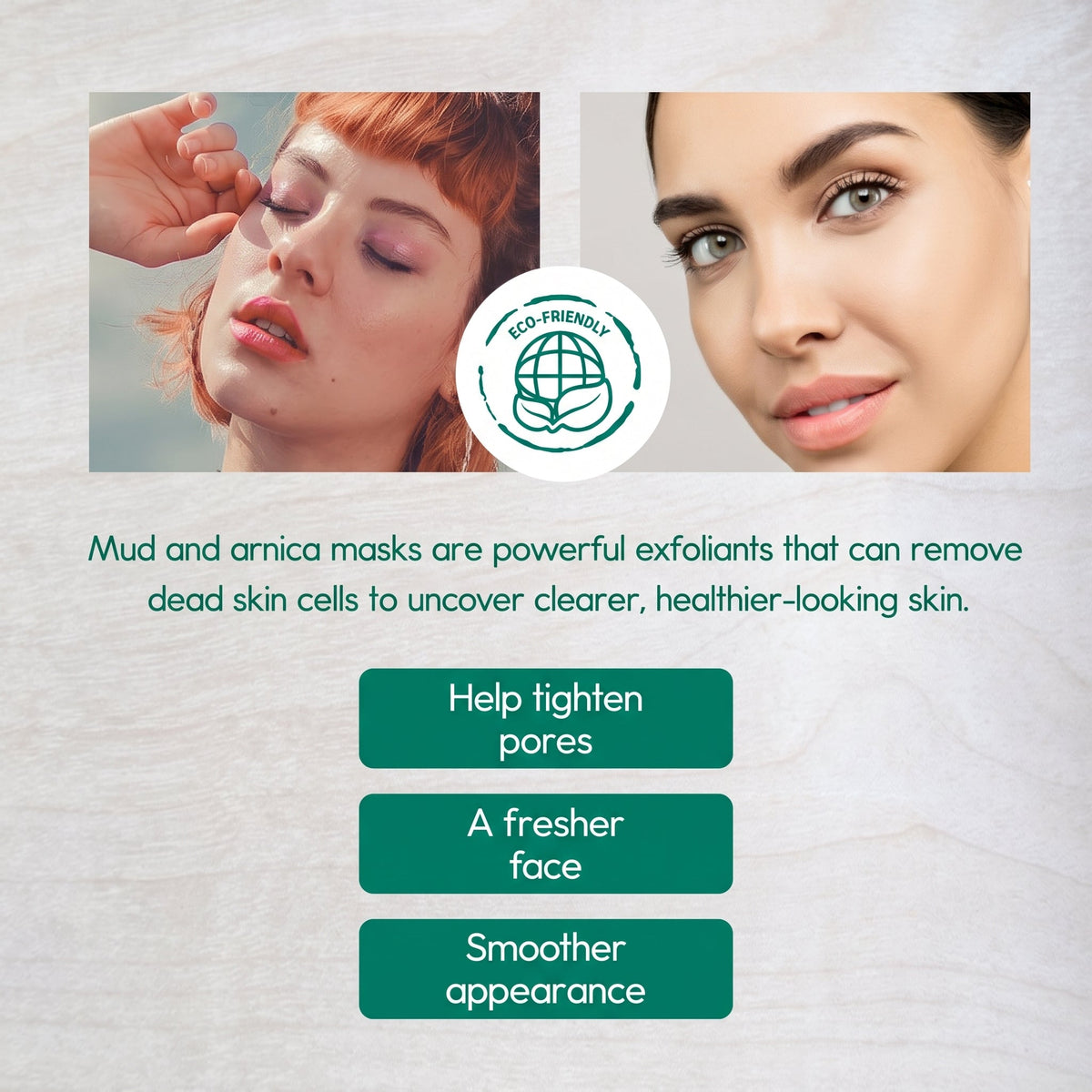 BENAT 2-pack Mud & Arnica Facial Mask