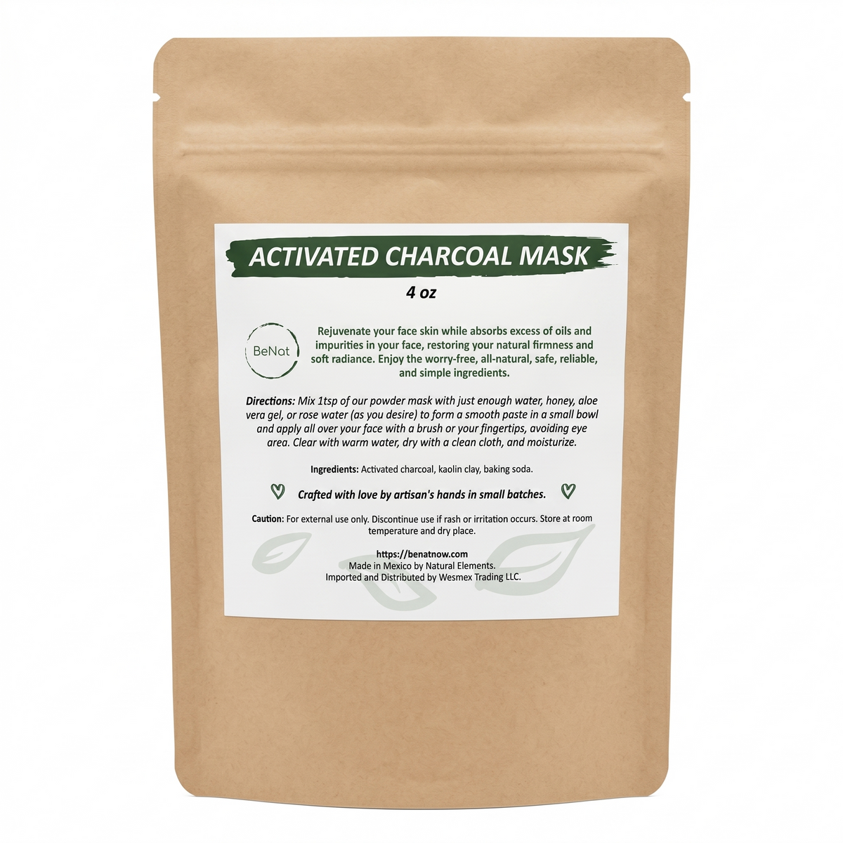 BENAT Activated Charcoal Mask