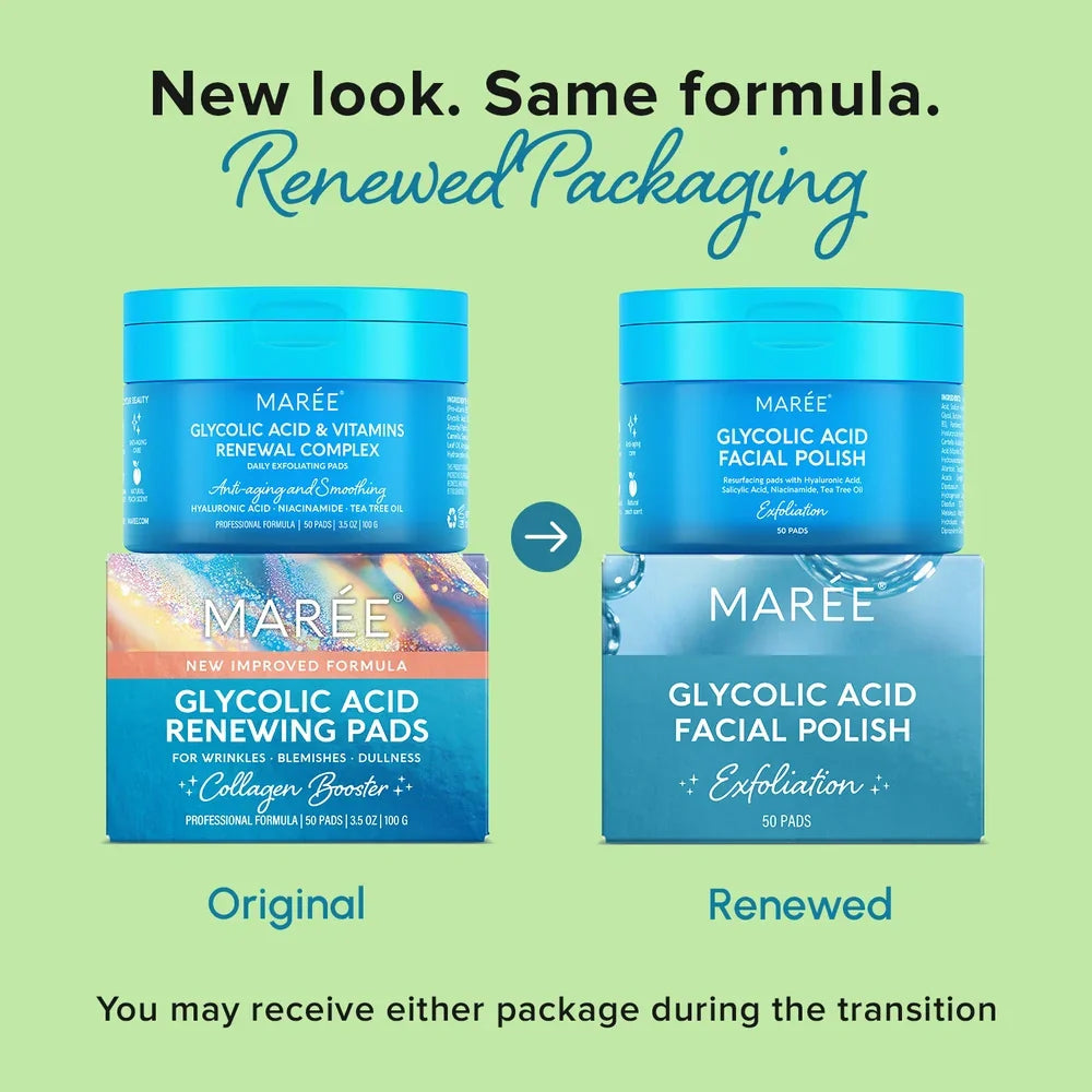 MAREE Glycolic Acid Exfoliating Pads