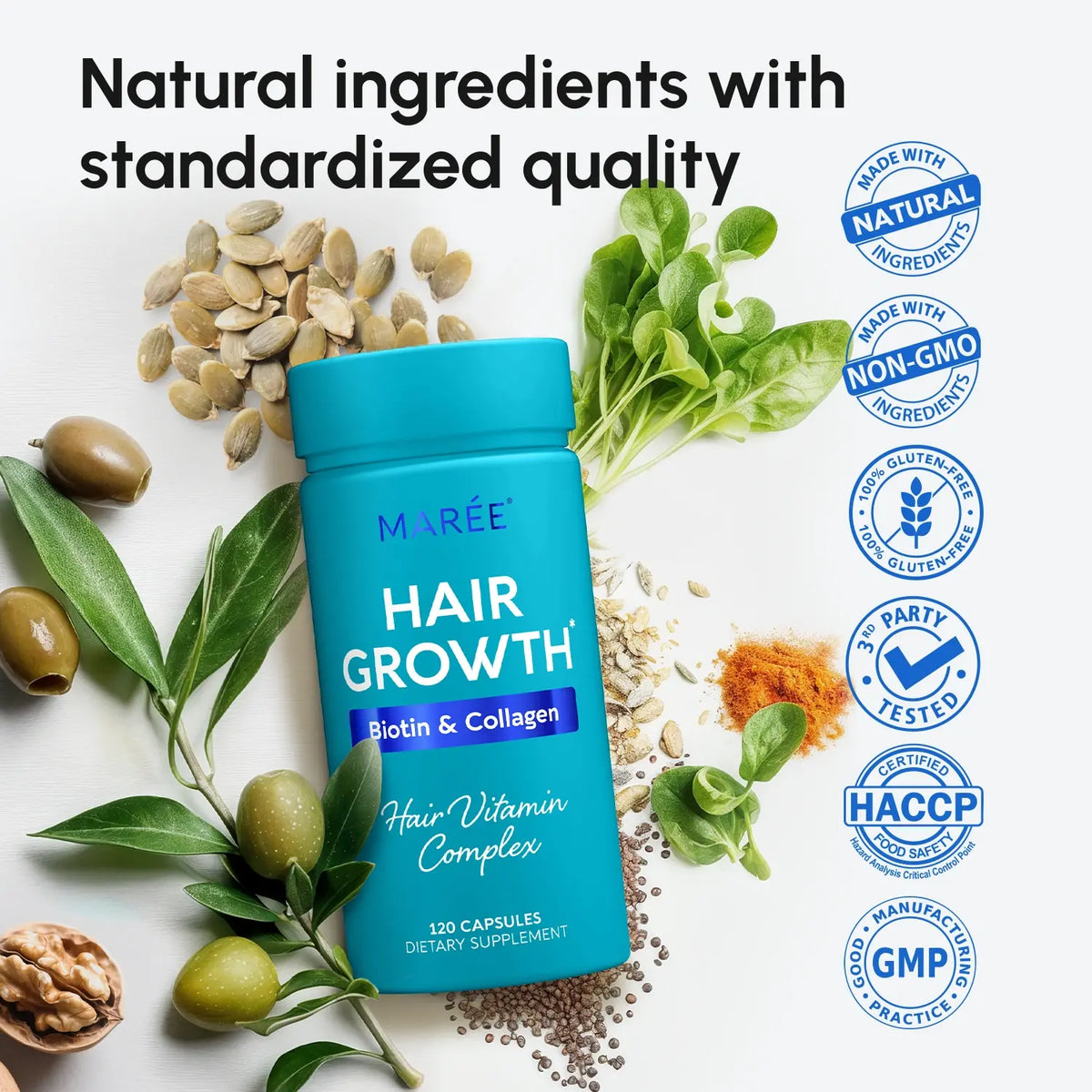 MAREE Biotin & Collagen Hair Growth Complex